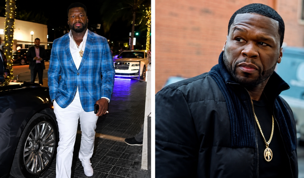 Curtis Jackson (50 Cent) speaking at an entertainment industry event in 2026