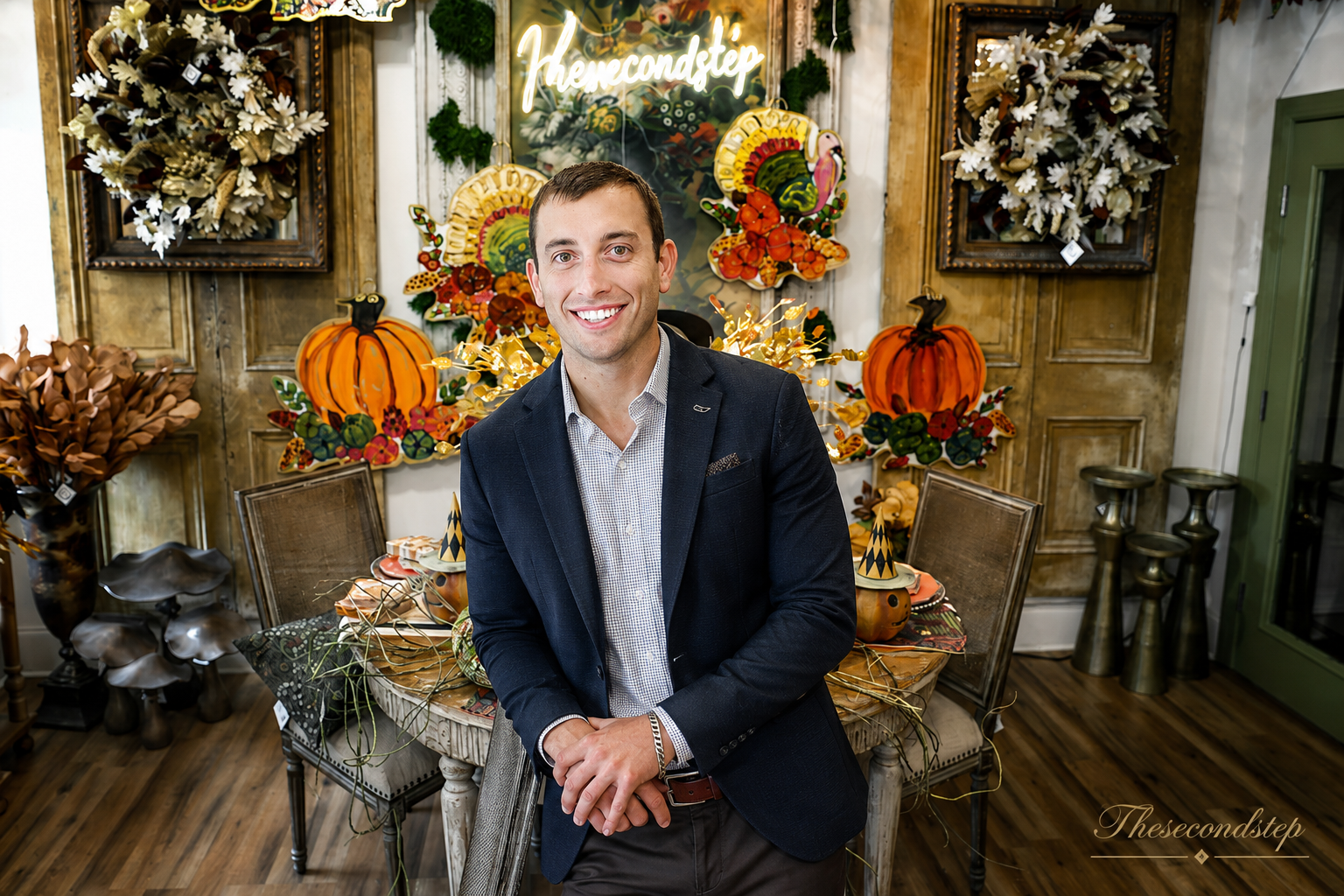 John Mark Sharpe floral design inspiration with flowers, ribbons, and seasonal décor elements